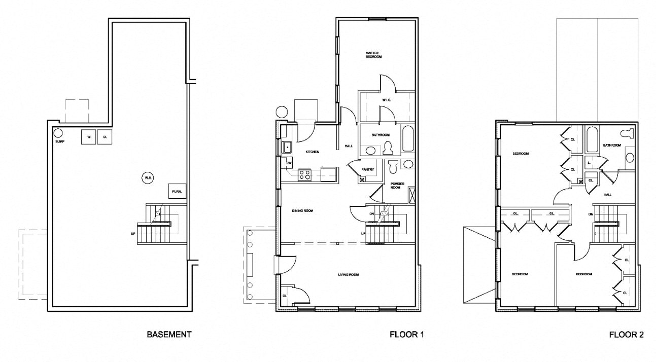 Floor plan for 4 beds, 2.5 baths, 2930 sqft